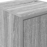 ZNTS Garage Wall Cabinets 2 pcs Grey Sonoma Engineered Wood 860618