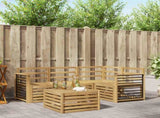 Outdoor Sofa Set 5 pcs White 59 x 59 x 37 cm Solid Acacia Wood 3391804