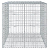 Gabion Basket with Cover 150x100x100 cm Galvanised Iron 3295191