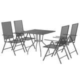 ZNTS 5 Piece Garden Dining Set Anthracite Steel 3187976