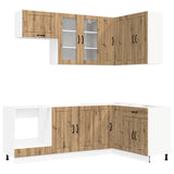 Kitchen Unit LUCCA 8 pcs Artisan Oak Engineered Wood 3438476