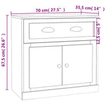 Sideboards 2 pcs Grey Sonoma Engineered Wood 3185269