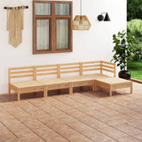 5 Piece Garden Lounge Set Solid Pinewood 3082657
