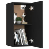 ZNTS TV Cabinets 2 pcs Black 30.5x30x60 cm Engineered Wood 803329