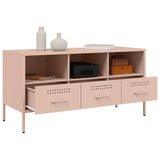 TV Cabinet Pink 100.5x39x50.5 cm Steel 843037