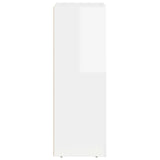 Sideboard High Gloss White 59 x 35 x 100.5 cm Engineered Wood 891338