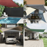 ZNTS Sunshade Sail Oxford Fabric Rectangular 3x5 m Dark Green 135487