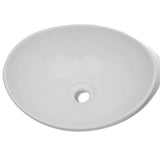 Ceramic Basin 40x33 cm Oval White 275396