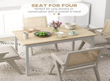 Four-Seater Farmhouse-Style Wooden Table T3398P344467