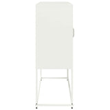 Sideboard White 100.5x39x107 cm Cold-rolled Steel 853409
