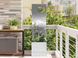 Garden Privacy Screen Sliver 32 x 150 cm Stainless steel 876403