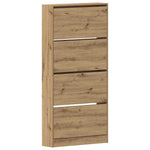 Shoe Cabinet Artisan oak 80 x 21 x 163.5 cm Engineered wood 3334026