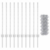 Fence and Post Silver 0.8 x 10 m Steel 3336295