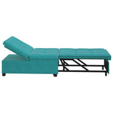 Sofa Bed Turquoise 194 x 67 x 82 cm Velvet 42008603