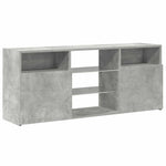 TV Cabinet with LED Lights Concrete Grey 120x30x50 cm 804305