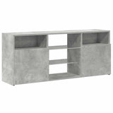 TV Cabinet with LED Lights Concrete Grey 120x30x50 cm 804305