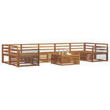 Outdoor Sofa Set 8 pcs Natural Solid Acacia Wood 3373189