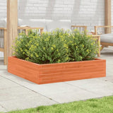 Garden Planter Wax Brown 100x100x23 cm Solid Wood Pine 847210