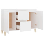 ZNTS Sideboard White 101x35x70 cm Engineered Wood 806103