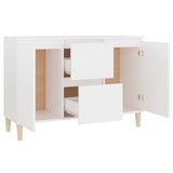 ZNTS Sideboard White 101x35x70 cm Engineered Wood 806103