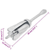 Folding Anchor Silver 8 kg Hot Dip Galvanized Cast Iron 94272
