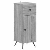 2 Piece Bathroom Cabinet Set BREDA Grey Sonoma Engineered Wood 3418050