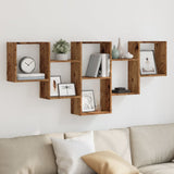 Wall Shelf Old Wood 159x18x66 cm Engineered Wood 853306