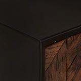 Handmade Bedside Cabinet Natural 40 x 30 x 20 cm 42020097