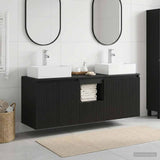 Bathroom Cabinet Set 3 pcs Black 49.5 x 41 x 62.5 cm 3405648