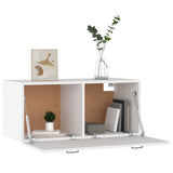Wall Cabinet White 80x36.5x35 cm Engineered Wood 812933