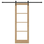 Sliding Door Manual ORKDAL Brown 73.5 x 211 cm Wood and metal 3332465