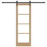 Sliding Door Manual ORKDAL Brown 73.5 x 211 cm Wood and metal 3332465