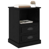 Bedside Cabinet Black Oak 36 x 43 x 60 cm Engineered Wood 881400