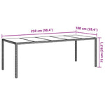 Garden Dining Set 9 pcs Grey Poly rattan 3334877