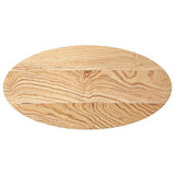 Table Top 80x40x4 cm Solid Wood Oak Oval 4009041