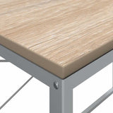 Computer Desk White and Oak 110x60x70 cm Engineered Wood 30210