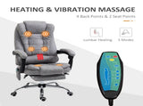 Heated 6 Points Vibration Massage Executive Office Adjustable Swivel Ergonomic High Back Desk T3398P328231