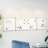 Magnetic Whiteboard Foldable 200x50x1.7 cm Aluminium 4005367