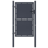 Garden Gate Steel 100x150 cm Anthracite 144520