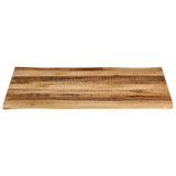Table Top Live Edge 100x80x3.8 cm Solid Wood Rough Mango 370700