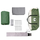 Family Tent 4-Person Green and White 324 x 255 x 230 cm 42004083