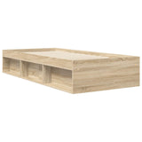 Bed Frame with Storage Sonoma Oak 80 x 200 cm Engineered Wood 3429518
