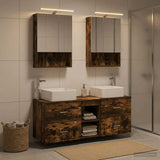 Bathroom Furniture Set 5 pcs Smoked Oak 3406763