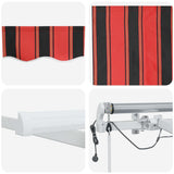 Retractable Awning Manual Anthracite 350 x 250 cm Fabric, Metal 3330220
