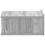 815285 Floating Nightstands 2pcs Grey Sonoma 40x30x15cm Engineered Wood