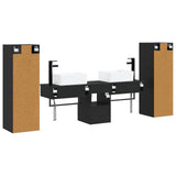 Bathroom Furniture Set 5 pcs Black 33 x 34.5 x 100 cm 3405974