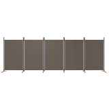 5-Panel Room Divider Anthracite 433x180 cm Fabric 350268
