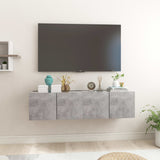 Hanging TV Cabinets 2 pcs Concrete Grey 60x30x30 cm 804521