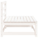 Garden Middle Sofas 2 pcs White Solid Wood Pine 805681