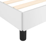 Bed Frame without Mattress White 100x203 cm Twin XL Faux Leather 346931